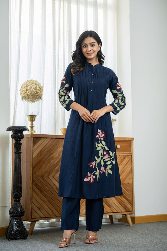 Elegant Heavy Embroidered Co-ord Set