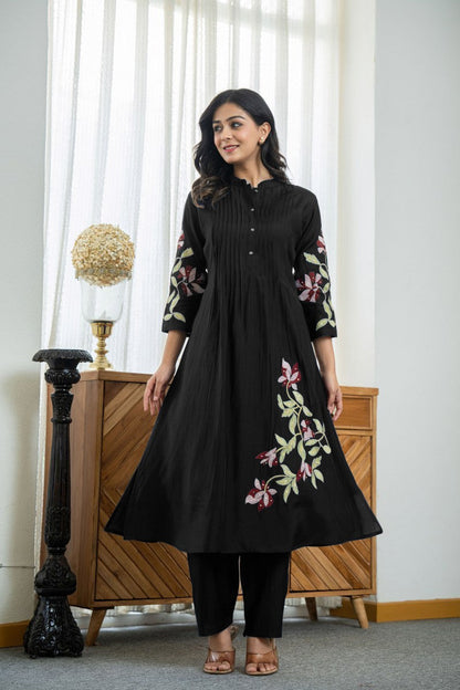 Elegant Heavy Embroidered Co-ord Set