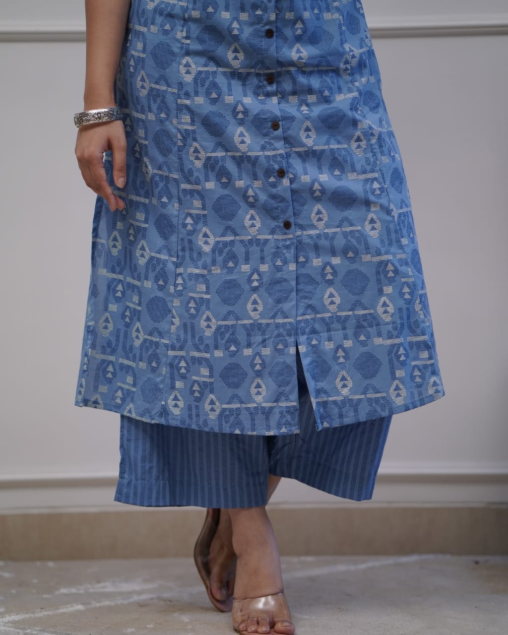 Designer Straight Embroidered Co-ord Set