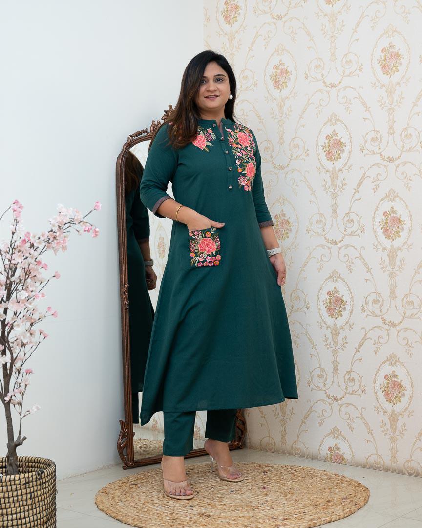 Elegant Floral Designed Co-ord Set
