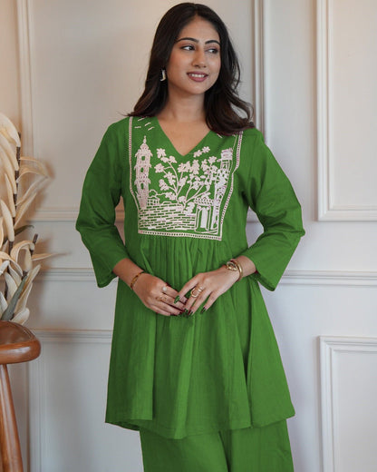 Trendy Designer Embroidered Co-ord Set