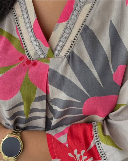 Designer Multicolor Embroidered Co-ord Set