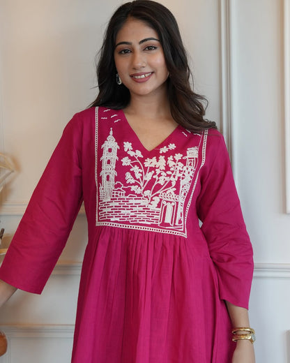 Premium Designer Embroidered Co-ord Set