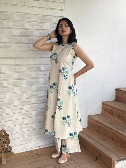 Floral A-Line Printed Co-ord Set