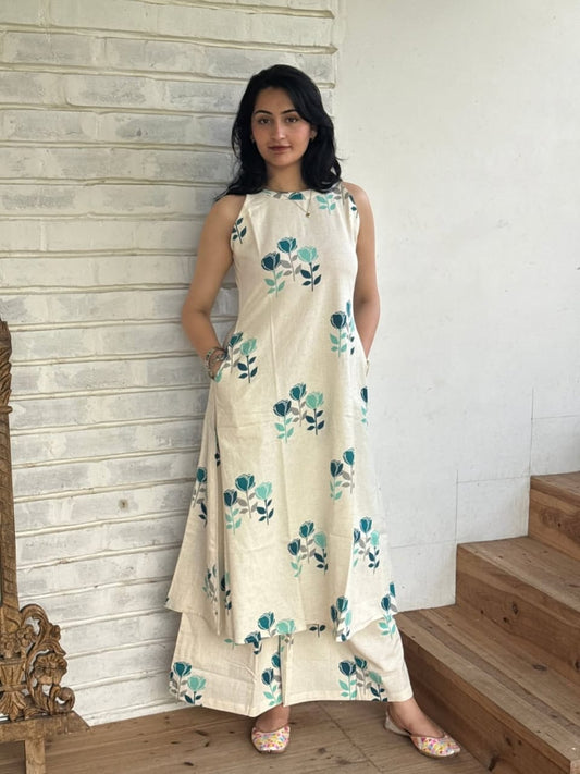 Floral A-Line Printed Co-ord Set