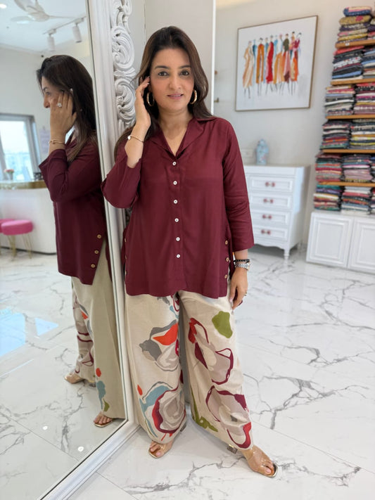 Designer printed Co-ord Set